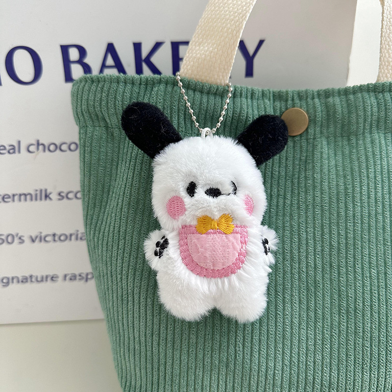 Colgante de dibujos animados cabeza inclinada oso de peluche colgante adorable oso muñeca bolso colgante accesorios colgante llave