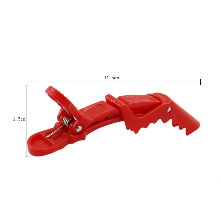 Duckbill Crocodile Hair Clips — Salon Sectioning Clips, Color‑Coded, 6‑Piece Pack