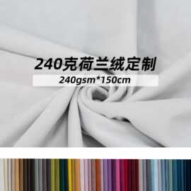 丽丝绒天鹅绒荷兰绒面料 法国金丝绒单面绒沙发服装布料厂家直销