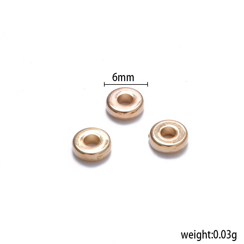 Diy Jewelry Accessories Round Ccb Bracelet Beaded Spacer Beads Loose Beads Wholesale display picture 5