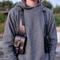 Средневековый стимпанк ретро ремешок подмышками Halloween COSPLAY кошелек мобильный телефон сумка регулируемая