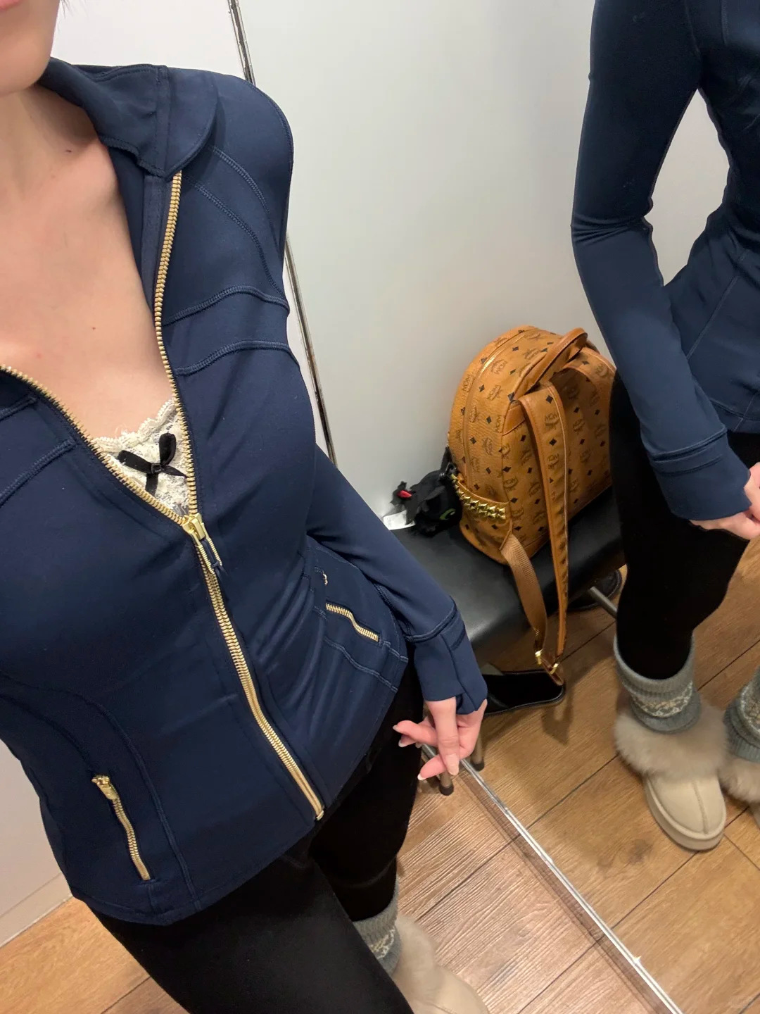 Women's Define Yoga Jacket With Gold Zipper, Slim Fit, Full Zip, Lightweight & Quick-Dry Athletic Top For Running, Gym, Casual Wear_ecoleips.com