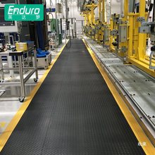 工廠走道防滑地墊工業車間地墊鋼化紋耐磨PVC地膠防靜電腳墊