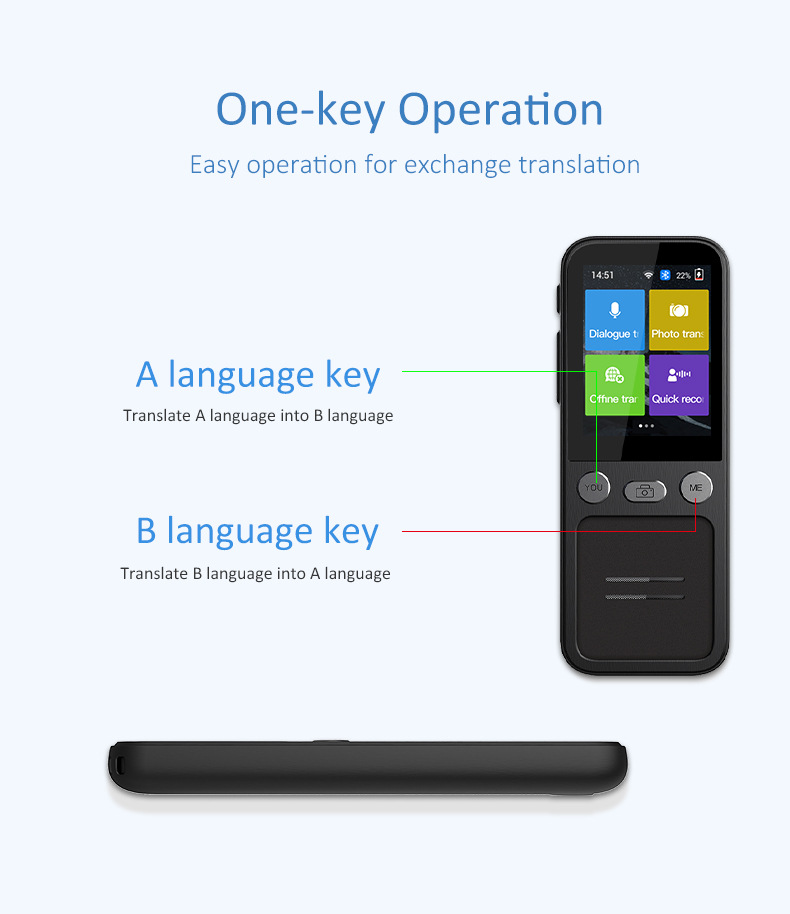 T16智能翻译器10国离线134国语言WIFI拍照录音智能语音翻译机详情5