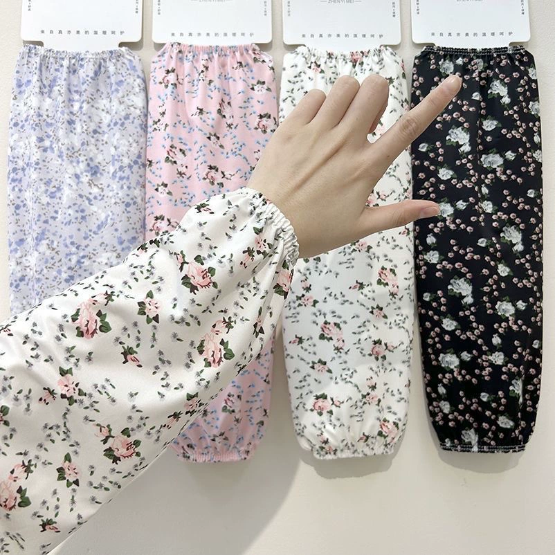 Женские рукава для защиты от солнца, летние рукава из ледяного шелка для вождения, новинка 2025 года, свободные рукава, толстые и увеличенные велосипедные рукава, тонкие