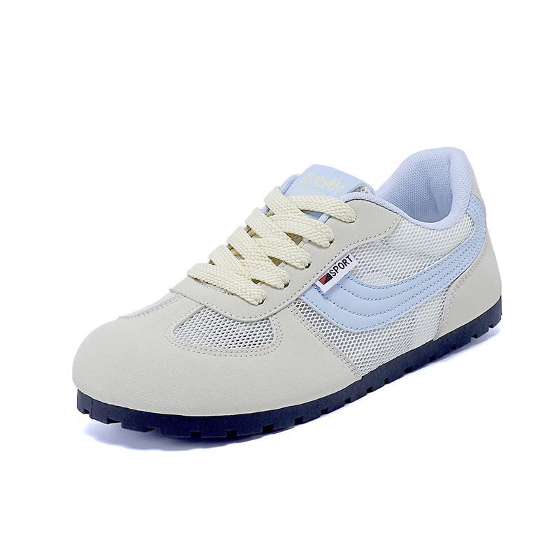 Hong Kong-style German Training Trendy On Instagram, 2026 Summer New Model, Mesh Sports Casual Shoes, Women's White_vogvips.com