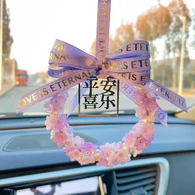 Car hanging: High-End Car Ornament Peace and - purplesingle-ornament-without-matching