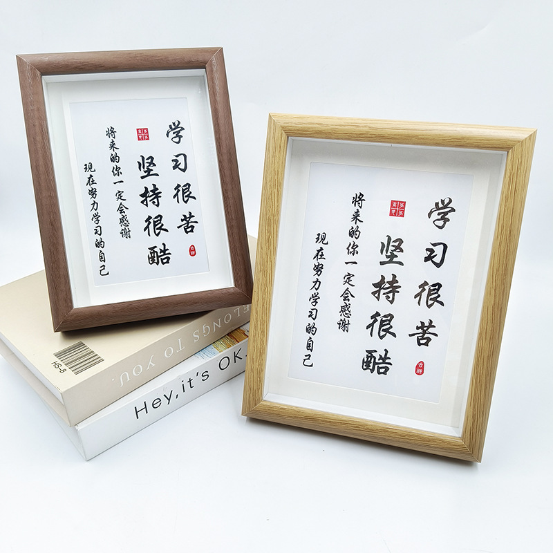 Simple wooden photo frame 6 inch 7 inch 8 inch 10 inch A4 learning is very hard to set up table ornaments photo hollow with cardboard Simple wooden photo frame 6 inch 7 inch 8 inch 10 inch A4 learning is very hard to set up table ornaments photo hollow with cardboard