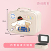 Handheld capacious cute makeup box, cartoon cosmetic bag, internet celebrity