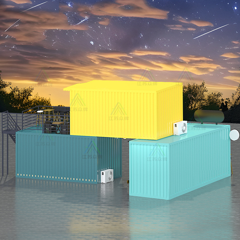 Contenedor casa móvil tienda cafetería tienda de té con leche coche de aperitivos calle comercial quiosco escénico B & B