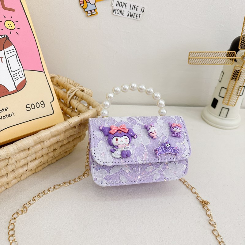 Nuevo encaje perla arco bolso cuadrado bolso de estilo extranjero versátil pequeño viento fragante bolso de chicas bolso de moda bolso de niños