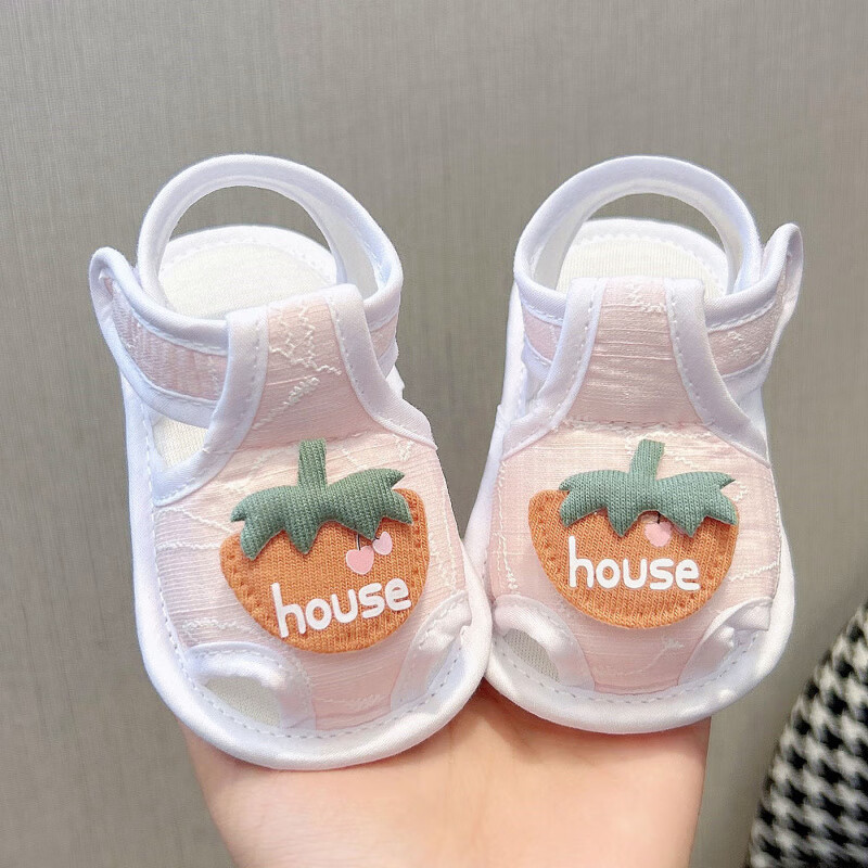 Baby Summer Breathable Toddler Sandals 0-6 December Baby Cloth Sandals 1 Year Old Baby Shoes Step Front Soft Sole Shoes
