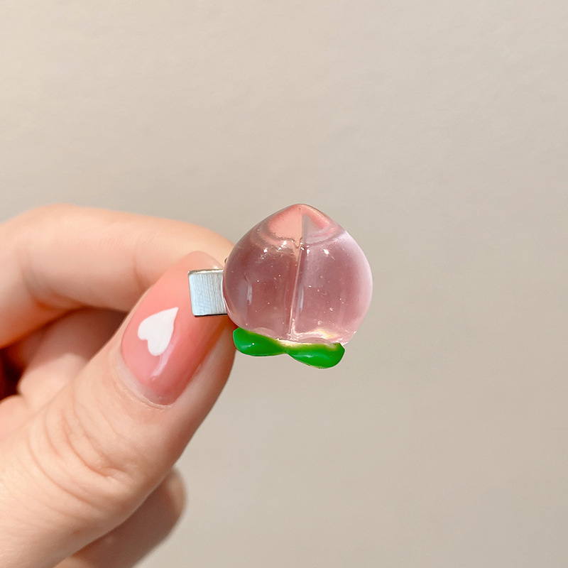Dulce crema de viento pequeño pez clip de boca de pato de la frente de las niñas cejas laterales cabello rotos tarjetas de cabello de alta calidad no lastimar tocado de cabello