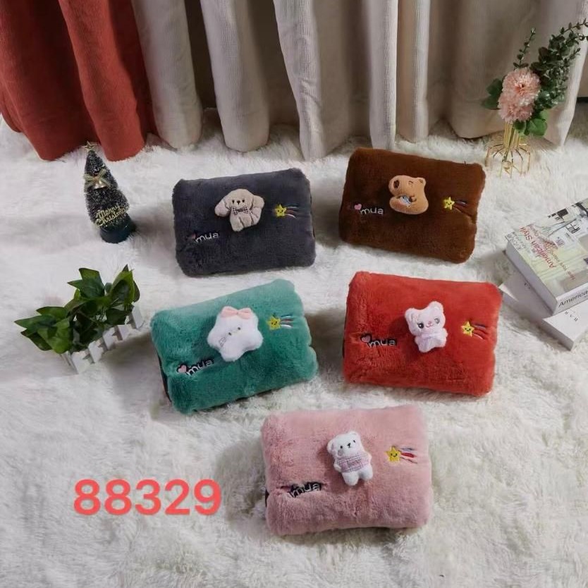 2025新款充电式热水袋可爱卡通毛绒电暖宝暖宝宝批发88329G