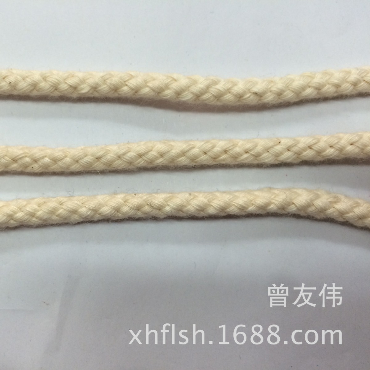 厂家   纯棉 5-8mm 全棉八股空芯棉绳帽绳 纯棉 裤腰绳 现货抽绳