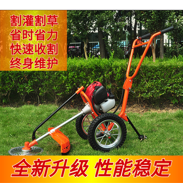 雅马哈手推式割草机农用松土机深耕锄草机小型耕地开沟机