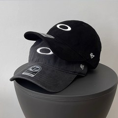 47レトロな水洗い刺繍野球帽夏はファッション的な顔をしています。