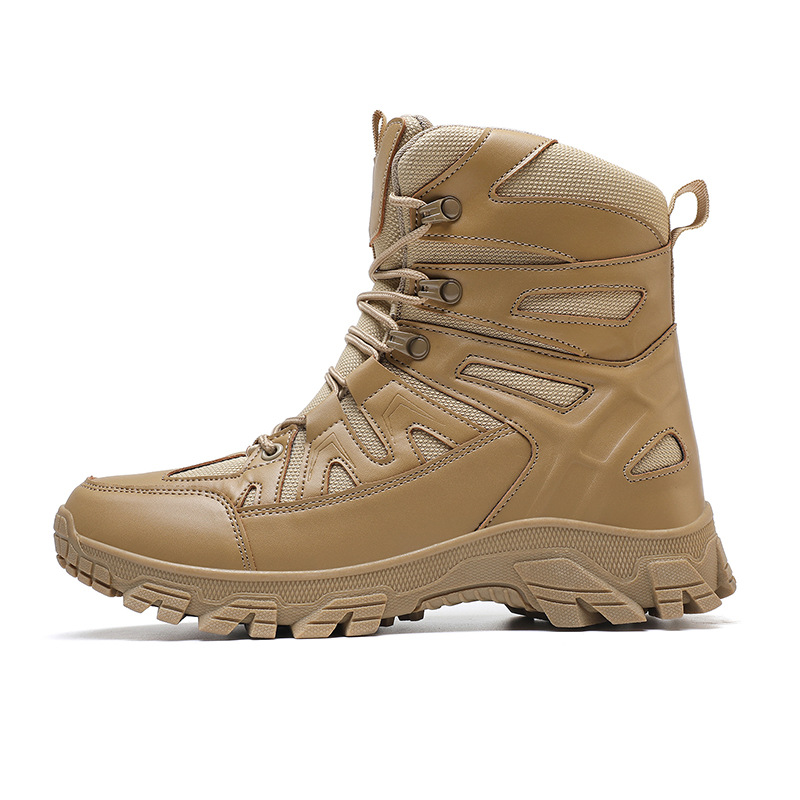 Transfronterizos de tamaño grande otoño nuevas zapatillas deportivas de alta altura caminata al aire libre anti-deslizante zapatos de montaña entrenamiento de campo de entrenamiento de campo botas para hombres