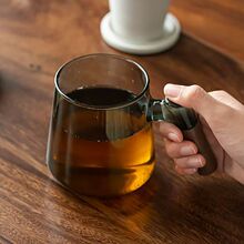 玻璃泡茶杯带盖陶瓷个人过滤水杯简约大容量茶水分离茶道办公杯子