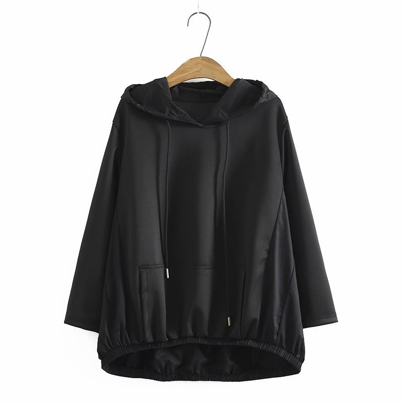 C1胖MM大码女装秋季新品韩版时尚大版拼接连帽休闲卫衣外套 919