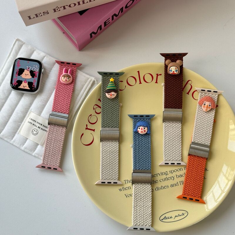 For Apple Watch S10 Strap Graffiti Series One Buckle Woven Apple Watch 9876543 Generation se