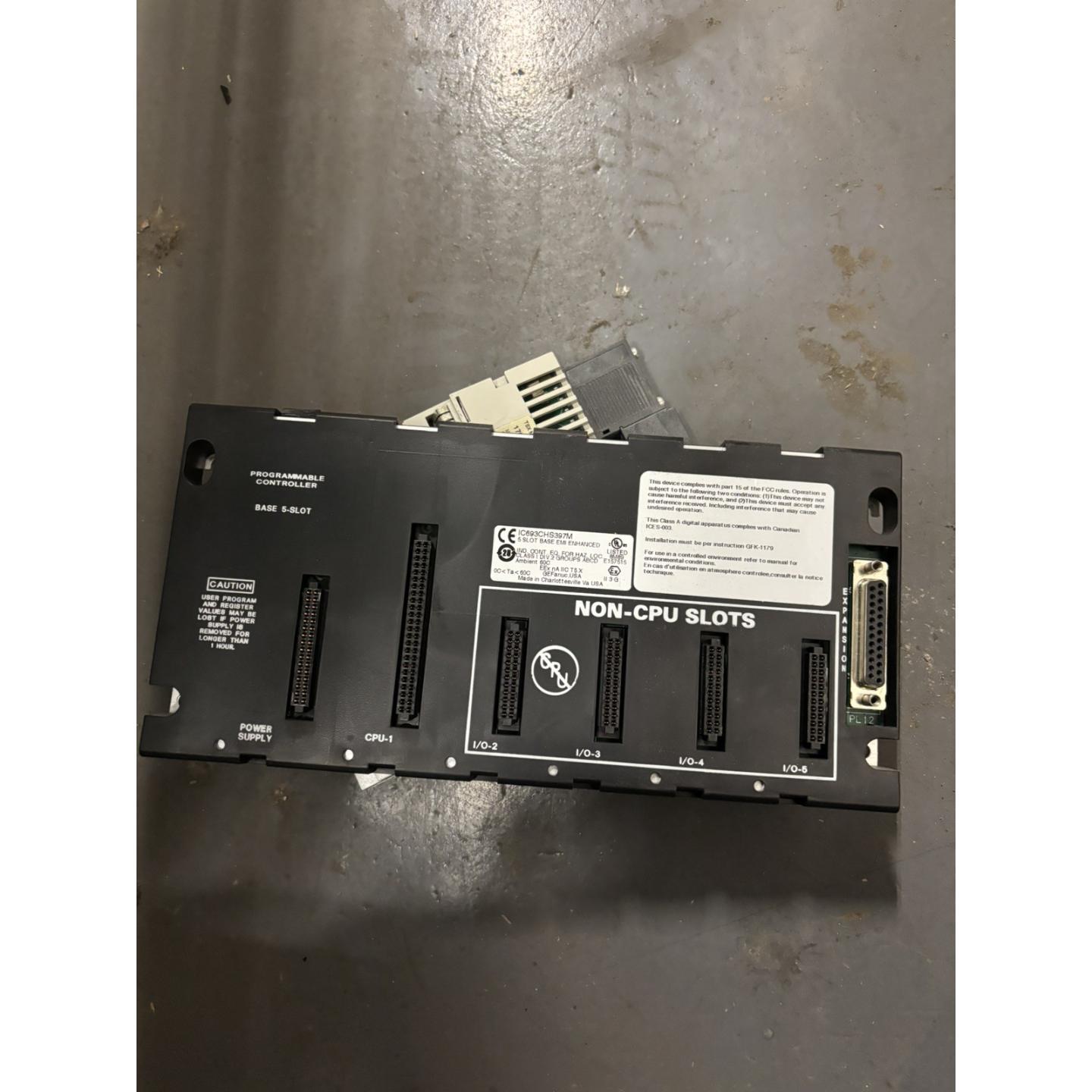原装供应FANUC IC693CHS397M 系列 90-30 PLC 5槽底座安装