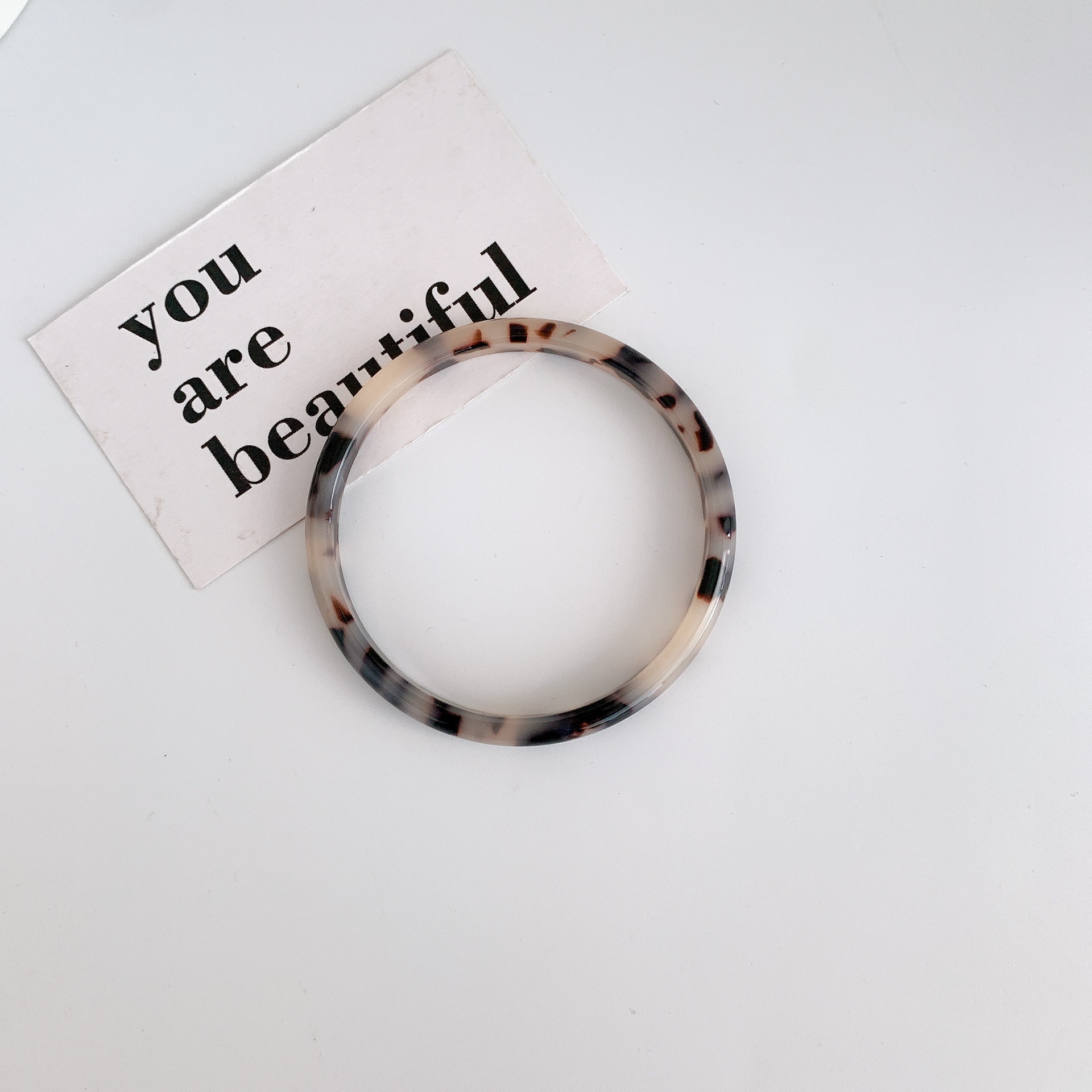 Aitong joyería elegante simple moda resina acetato pulsera para mujeres pulsera de moda personalizada para mujeres image 11