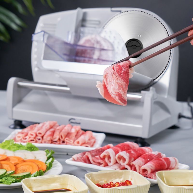 máquina de corte de carne, máquina de bobinado de ganado, bobinado de cordero con espesor eléctrico ajustable para cortar carne congelada image 6