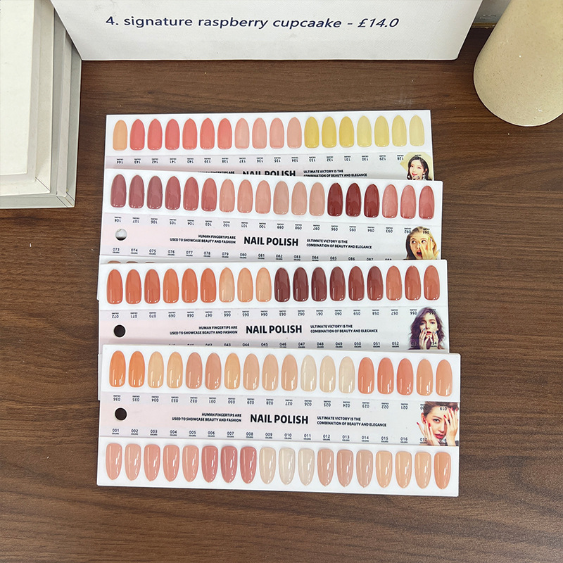 Se puede personalizar la muestra de color de manicura pegamento de vinilo estilo de muestra de placa de exhibición de tarjetas de color acrílico una variedad de libros de prueba de color