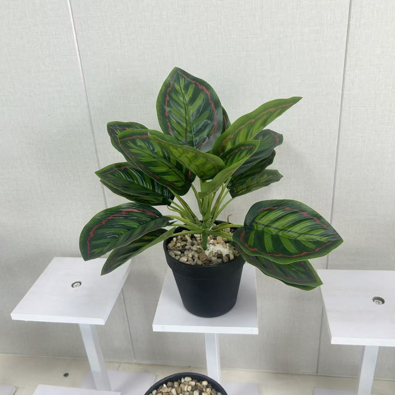 Planta Artificial de Bambú Pavo Real de Cinta Adhesiva, Hecho a Mano, para Decoración del Hogar y Oficina image 7