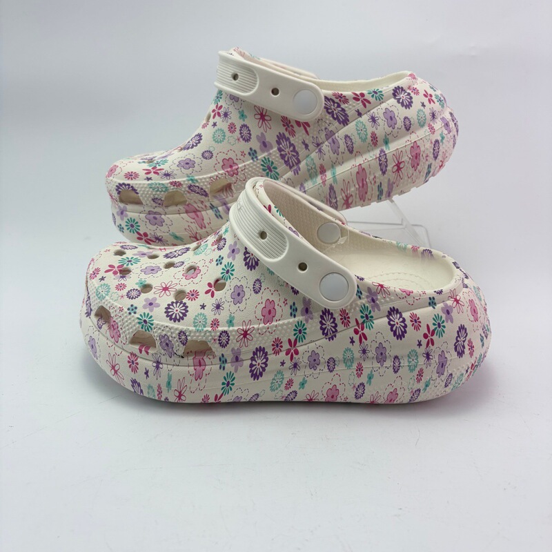 Cosplay-Style Puff Transfer Print Women's Clogs, Nana's Same Model, Height-Increasing Thick-Soled Little Whale Puff Transfer Pattern Cosplay-Style Puff Transfer Print Women's Clogs, Nana's Same Model, Height-Increasing Thick-Soled Little Whale Puff Transfer Pattern