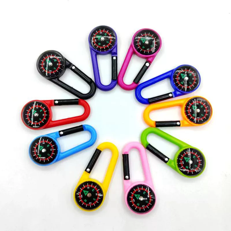 Открытый Портативный Компас быстросъемный карабин АБС компас указатель Многофункциональный Рюкзак Пряжка