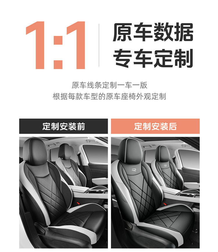 26 Volkswagen Lavida Pro Special Car Seat Covers for All Seasons, Fully Surrounded Seat Cushions, Leather Breathable Hole Seat Covers