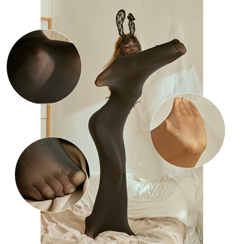 Full Body Stockings One-Piece Oily Sleeping Bag Stockings Silky Sleeping Bag Double Large Size Full Body One-Piece All-Inclusive Stockings for Men and Women