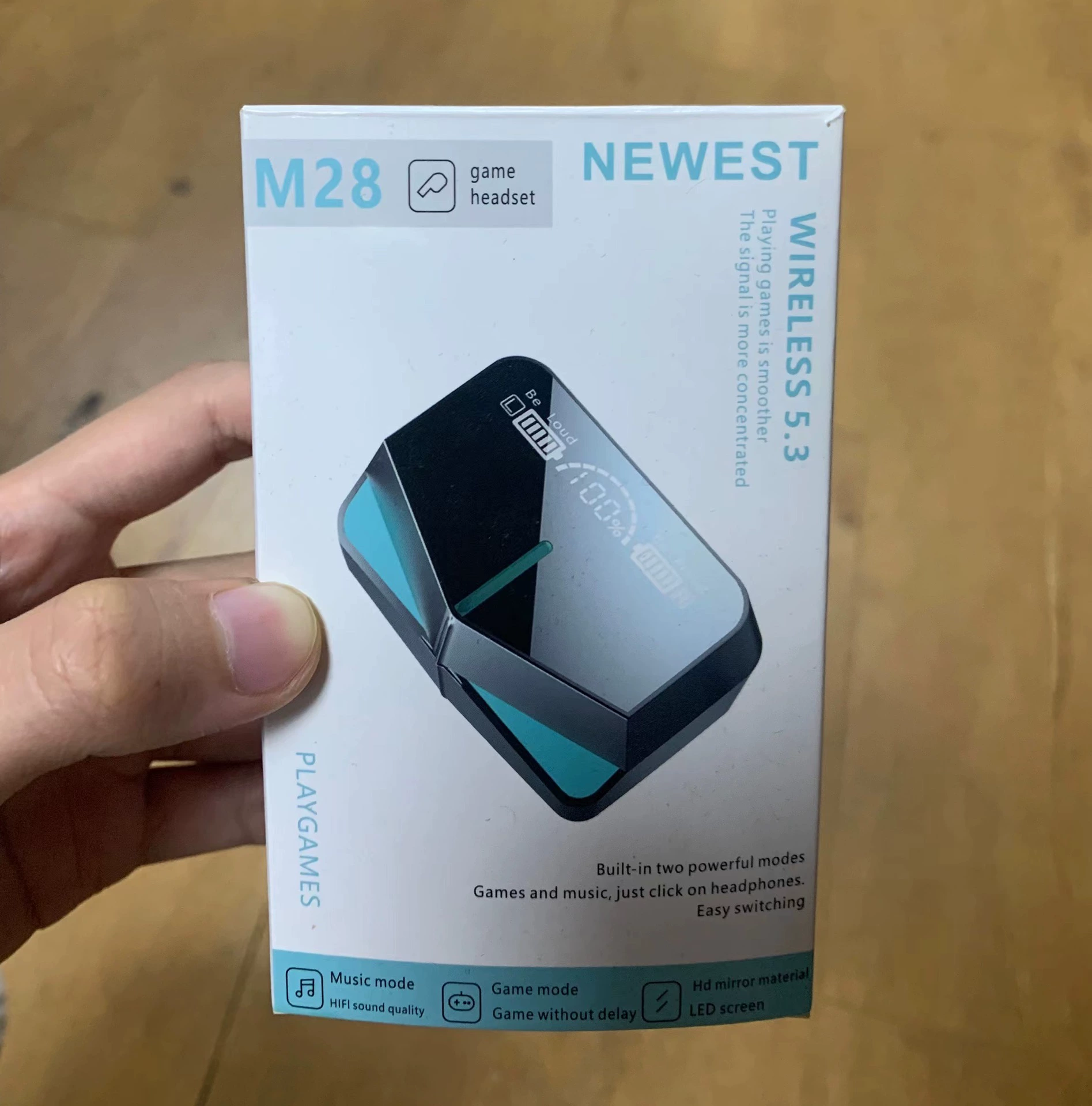 Глобальная сеть кросс-бордер: M10 Bluetooth гарнитура с большим запасом мощности, беспроводное шумоподавление, сверхдлинная авиационная TWS гарнитура