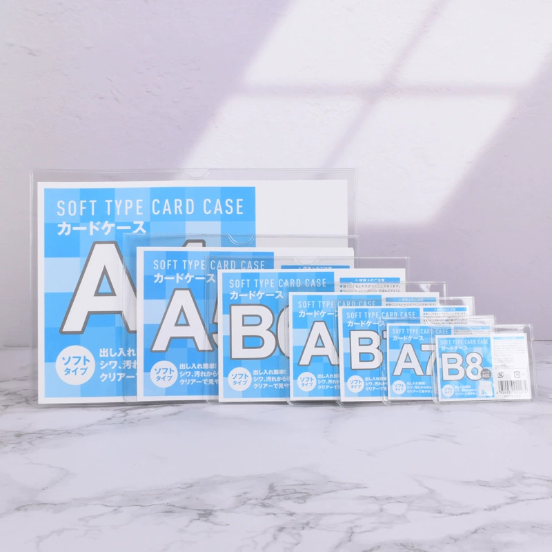 ПВХ мягкий резиновый рукав в наличии прозрачный А4 жесткий чехол карта рукав рабочий сертификат B8 альбом рукав значок сотрудника талреп карта рукав