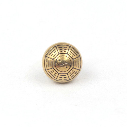Solid brass cheongsam buttons Hanfu Tangzhuang round carved flower buttons retro Chinese style chrysanthemum copper ornaments various patterns