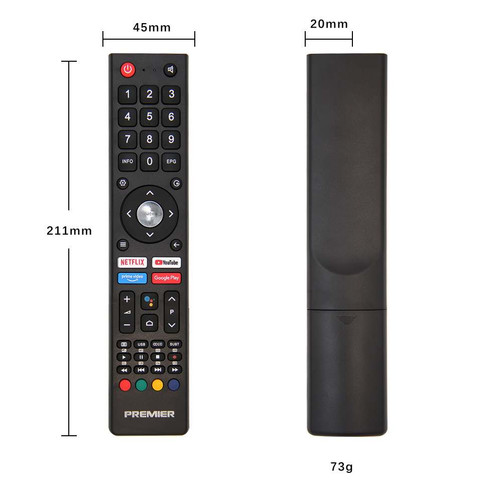 Aplicable a JVC / PREMIER Inglés Smart IR LCD TV Remote RM-C3362 Configuración de un botón