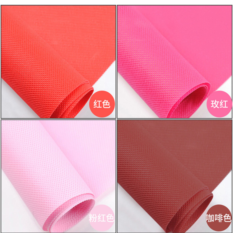 No tejido rollo de color decoración engrosado revestimiento adhesivo revestimiento transpirable fabricante de tela de color industrial