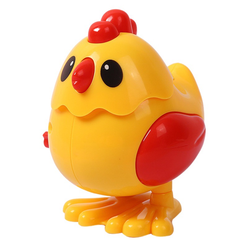 Children's Educational Wind-Up Toy Wind-Up Chick Artificial Cute Jumping Chick 0-3 Years Old Kindergarten Prize Wholesale