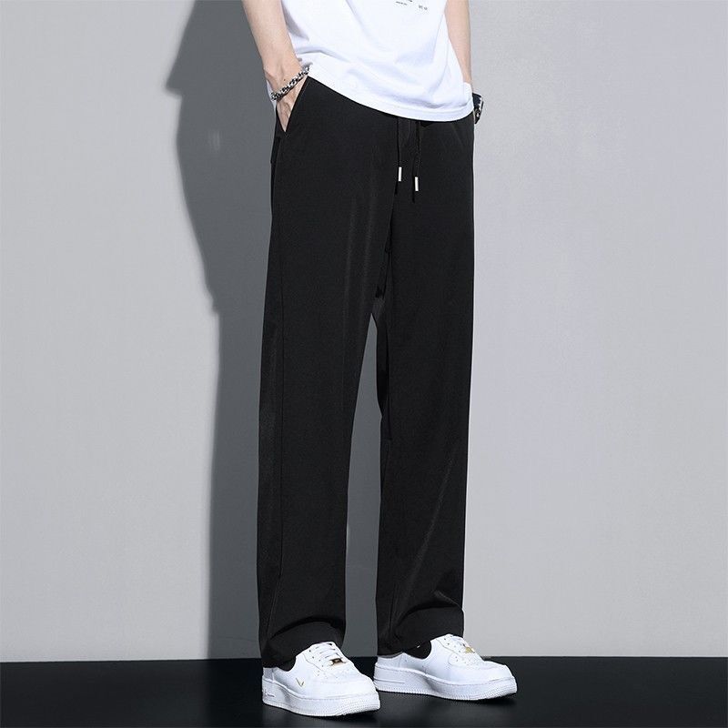 Ice Silk Quick-Drying Summer Pants for Men, Sports Casual Pants, Durable and Stain-Resistant Work Pants, Versatile Casual Wear Ice Silk Quick-Drying Summer Pants for Men, Sports Casual Pants, Durable and Stain-Resistant Work Pants, Versatile Casual Wear