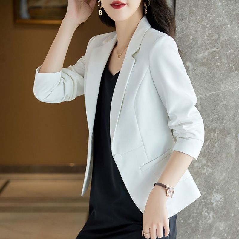 网红小西装外套女2025春秋夏新款韩版气质短款上衣休闲修身西服女|undefined