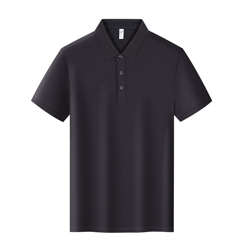 220g 40 algodón de perla de manga corta Polo impresa LOGO ropa de oficina ropa de trabajo ropa de trabajo impresa bordada