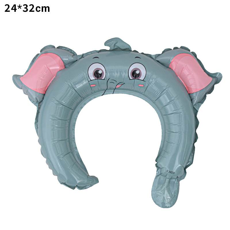 Globos inflables con forma de diadema para niños, famosos en Internet, regalos promocionales para escanear códigos QR, animales de dibujos animados, globos de aluminio para el Día Nacional
