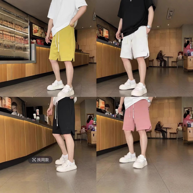 2025 G men's summer new solid color shorts men's summer limited designer temperament pants