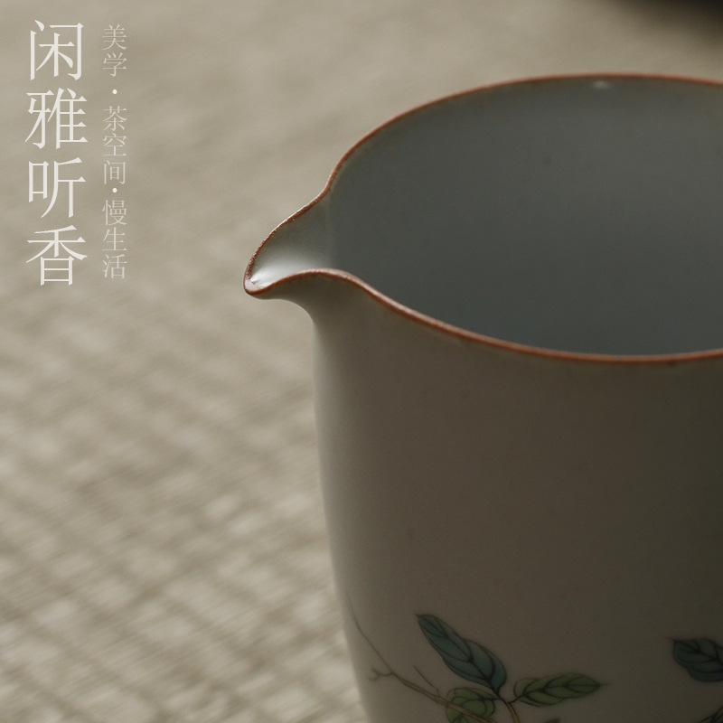 Antiguo Luna Blanco Ru horno vintage caqui cerámica Kung Fu japonés juego de té Té nutritivo mar uniforme taza Gongdao taza cubierta tazón Luna