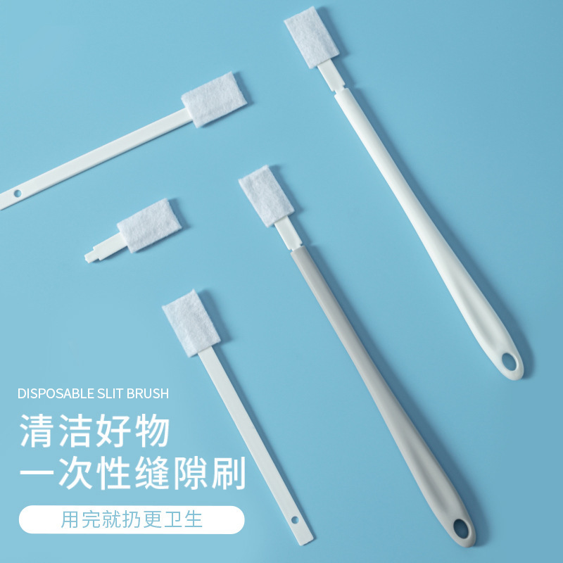 Disposable Toilet Slot Brush Multifunctional Replaceable Head Cleaning Brush Kitchen Slot Brush Window Slot Sill Brush