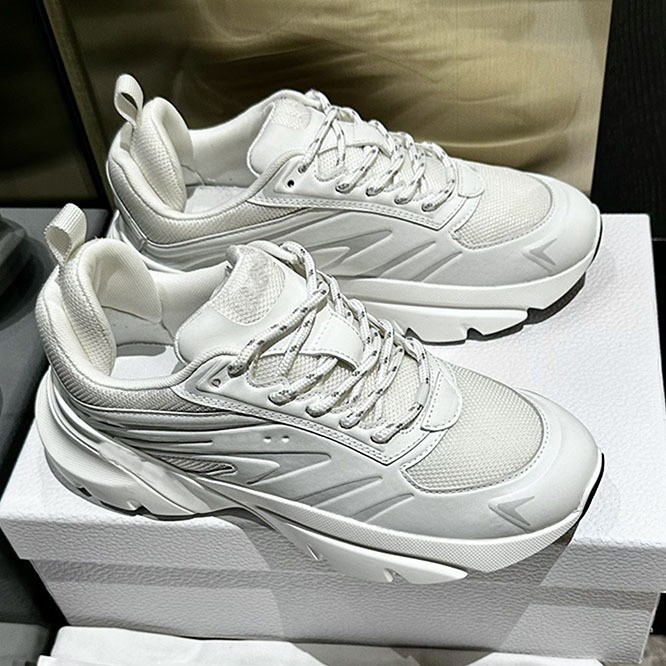 D 브랜드 최고급 C'est 시리즈 신상 커플 아빠 신발 운동화 두꺼운 밑창 키높이 남녀 공용 커플 모델