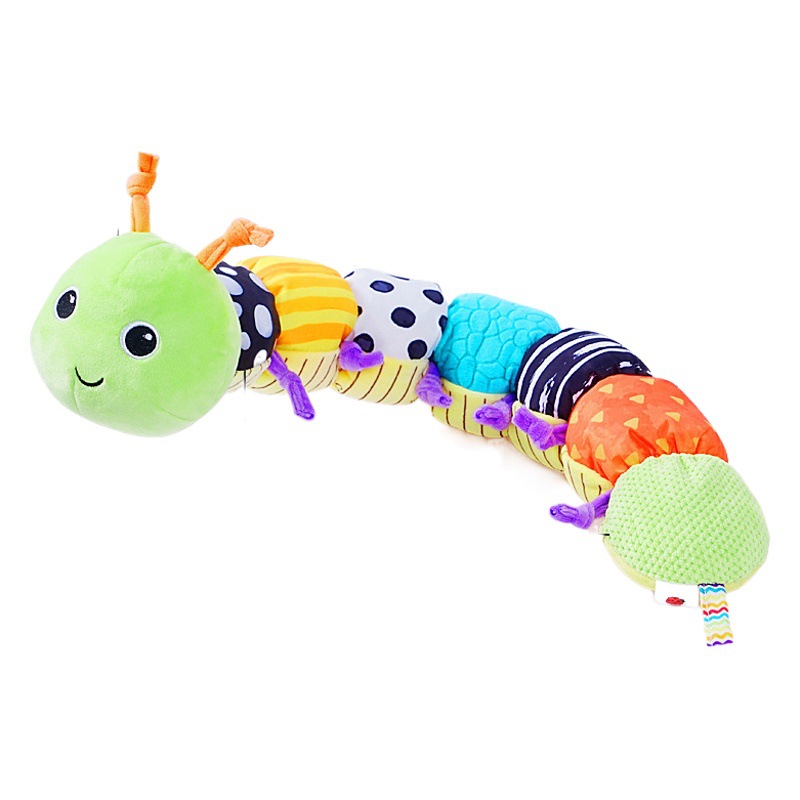 Sozz muñeca oruga altura Regla de medición bebé música sonando papel sonar sonajero regla de juguete dormir calmante juguete