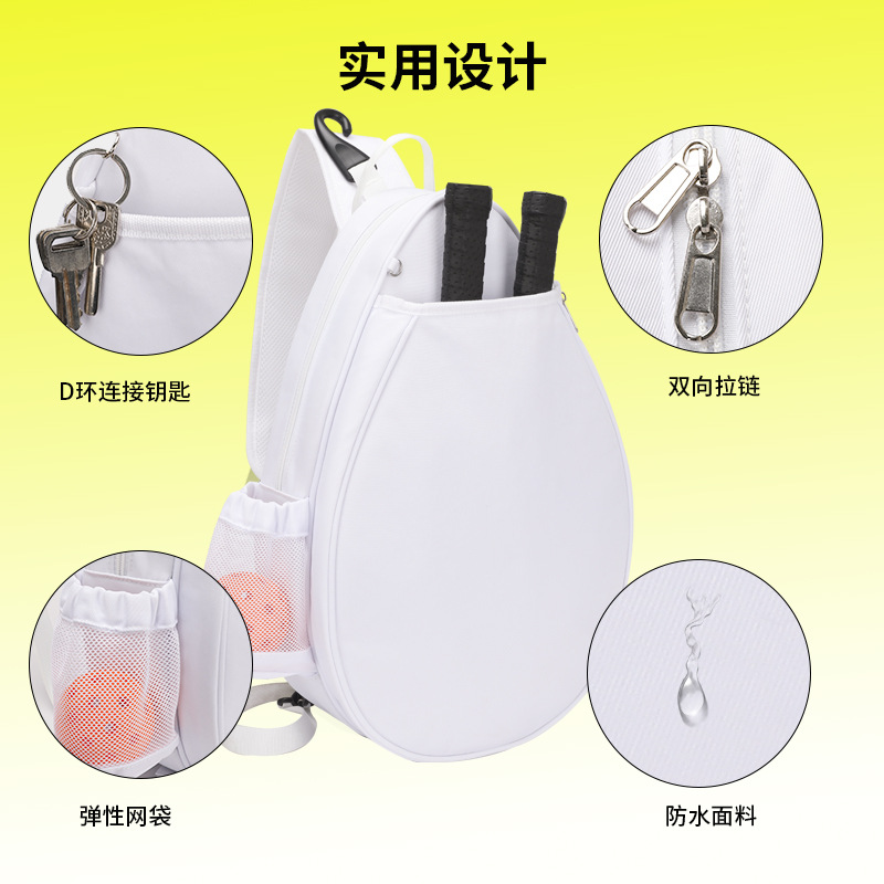 Source Factory Badminton Bag New Model for Women, Stylish Single-Shoulder Crossbody Sports Tennis Bag, Fashionable Pickleball Bag